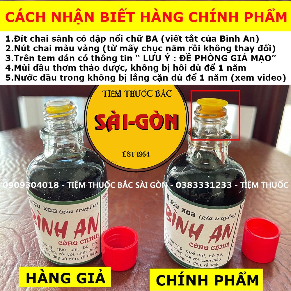 Dầu xoa bóp gia truyền bình an công chính