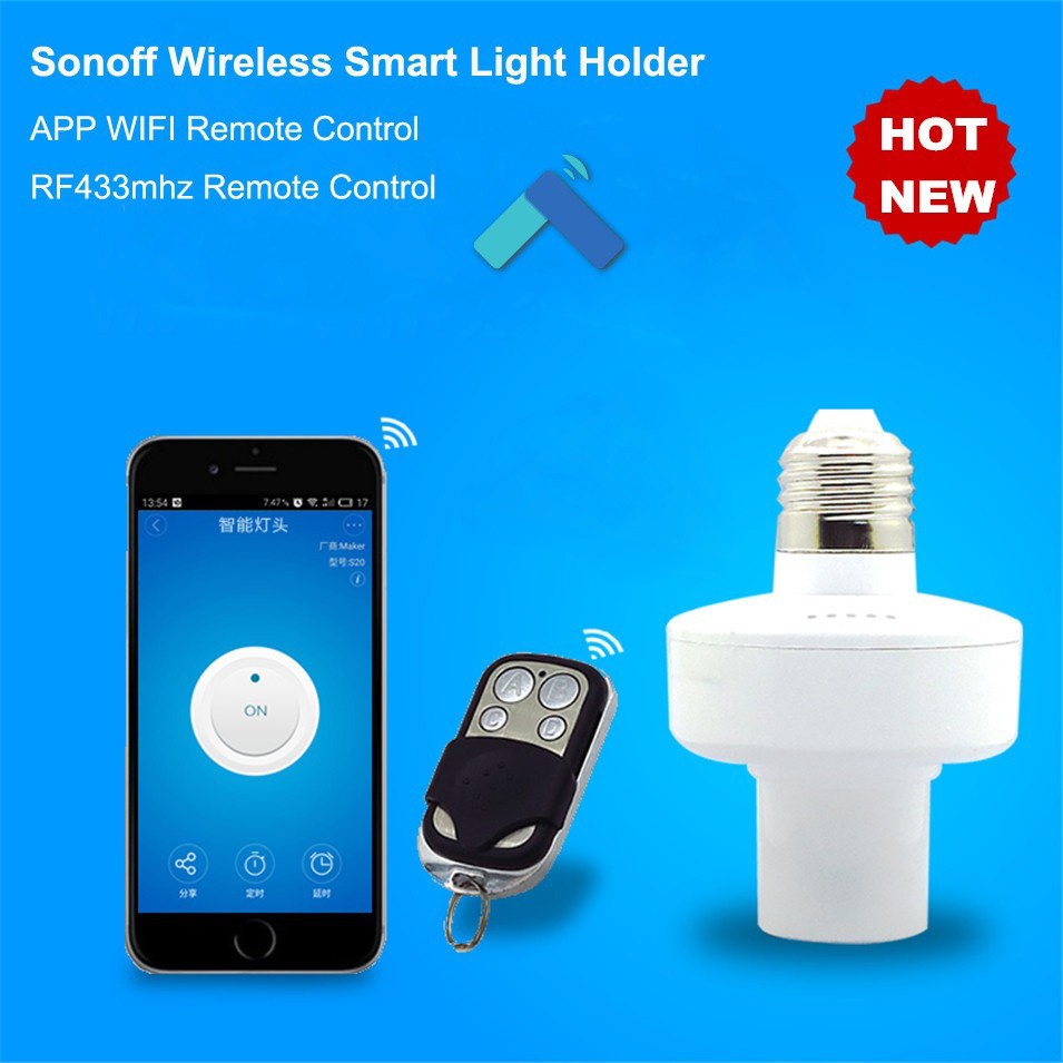 Remote RF 433 Mhz công tắc Tuya Sonoff 4 nút