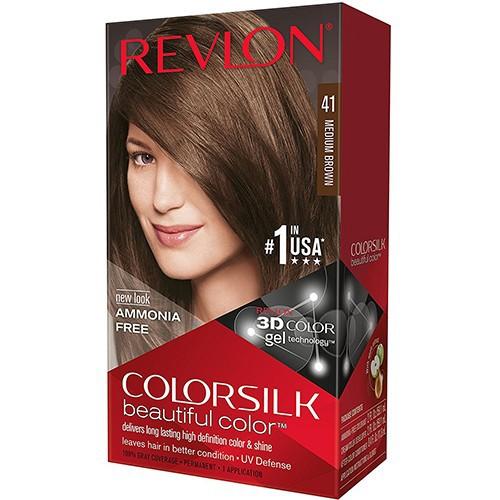 [HCM]Thuốc nhuộm Revlon Color Silk Beautiful 3D Color số 41 nâu vừa