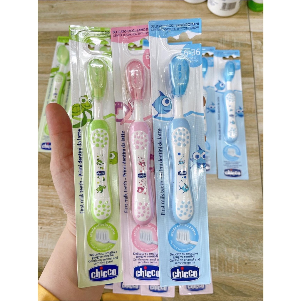 [CHÍNH HÃNG] Bàn chải đánh răng cho bé họa tiết đáng yêu Chicco