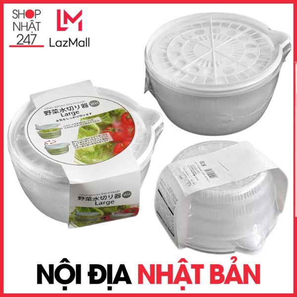Rổ quay rau bằng nhựa cỡ lớn WH Large Nội Địa Nhật Bản