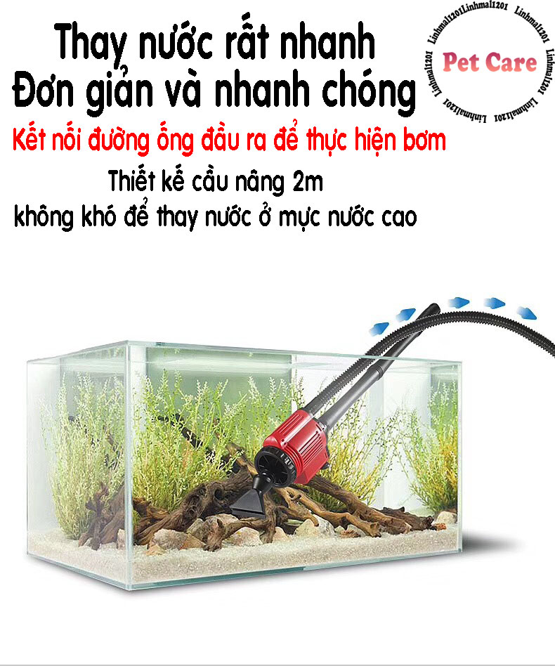 Máy hút phân bể cá 5 trong 1 No1