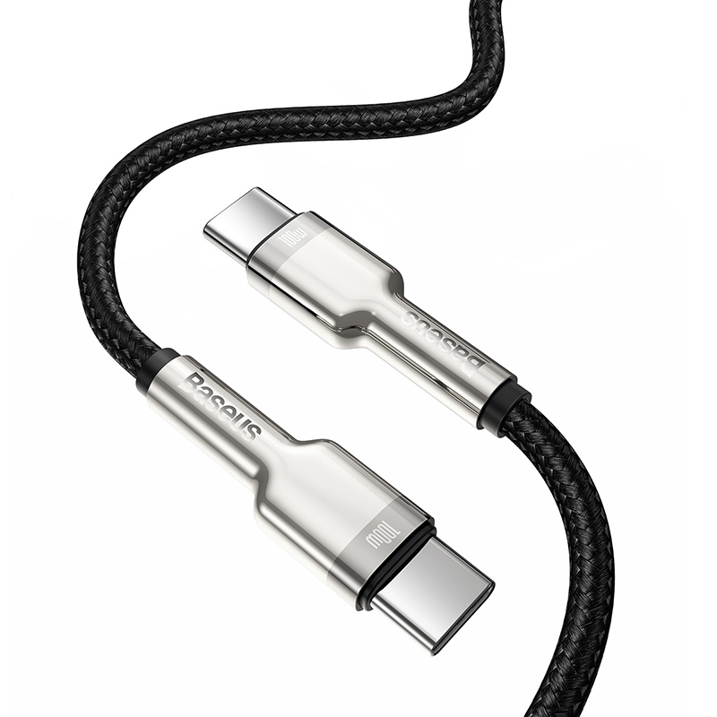 Cáp sạc siêu nhanh 100W Baseus Cafule Series Metal Data Cable Type-C to Type-C (100W)