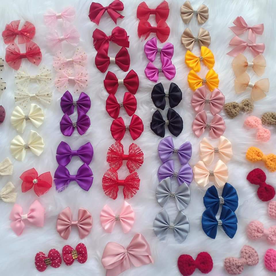 Nơ Trang Trí Đồ Handmade Size Nhỏ (nhiều màu 1 cái)