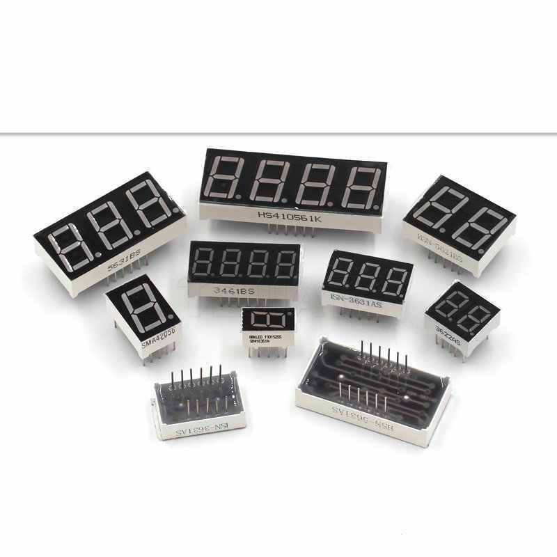 Combo 10 led 7 đoạn 1/2/3/4 số dương chung (Anode 0.56)