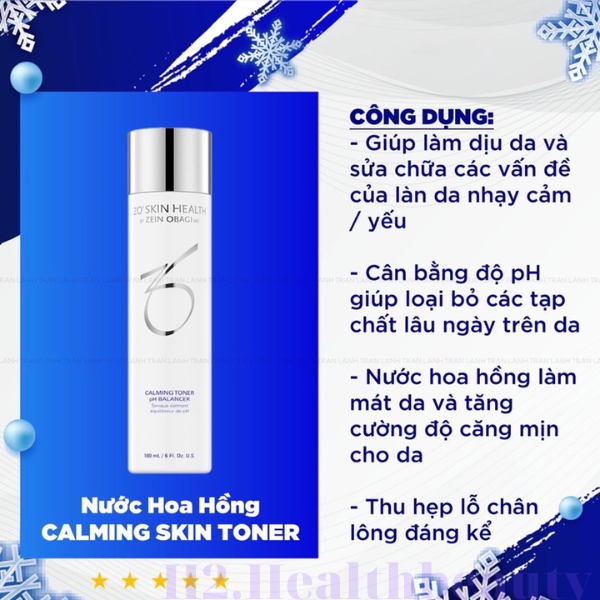 Nước hoa hồng CALMING SKIN TONER