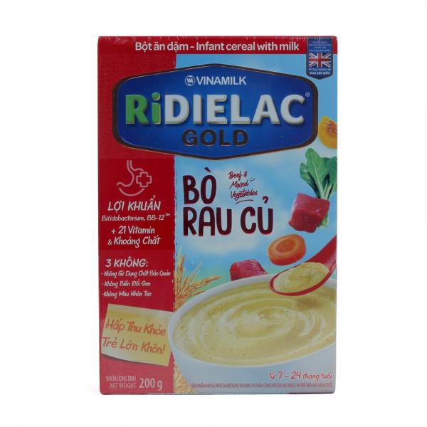 Bột Ăn Dặm RiDielac Gold bò rau củ 200g