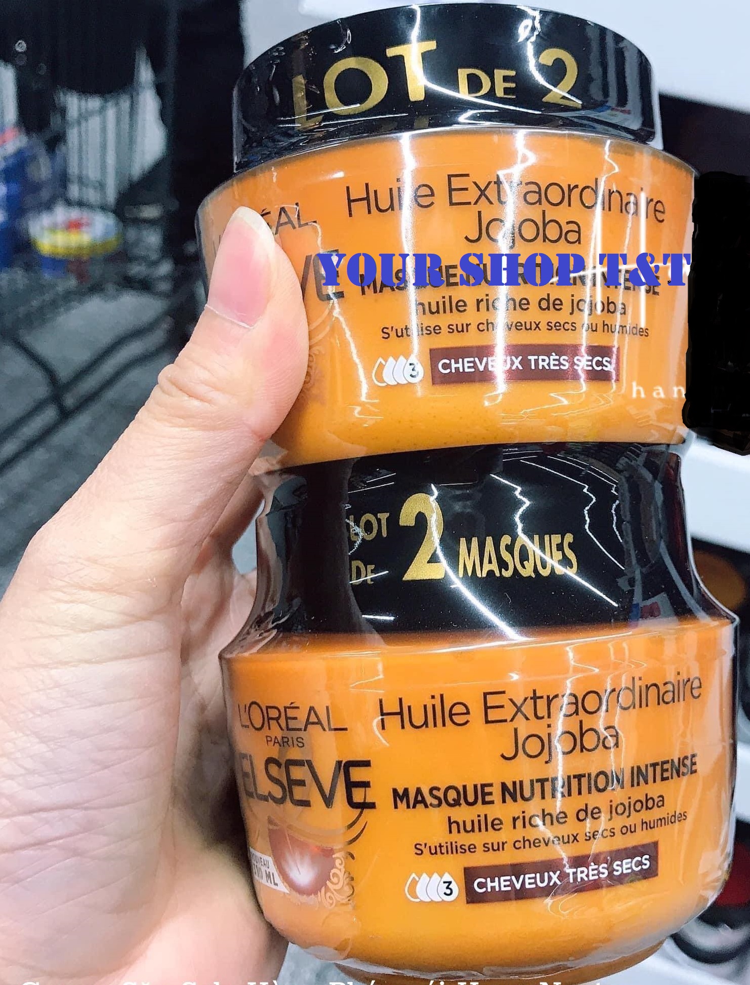 [Hàng Pháp] Kem ủ tóc cao cấp siêu thích, siêu mượt, siêu mềm, siêu thơm LOreal Elseve 310ml