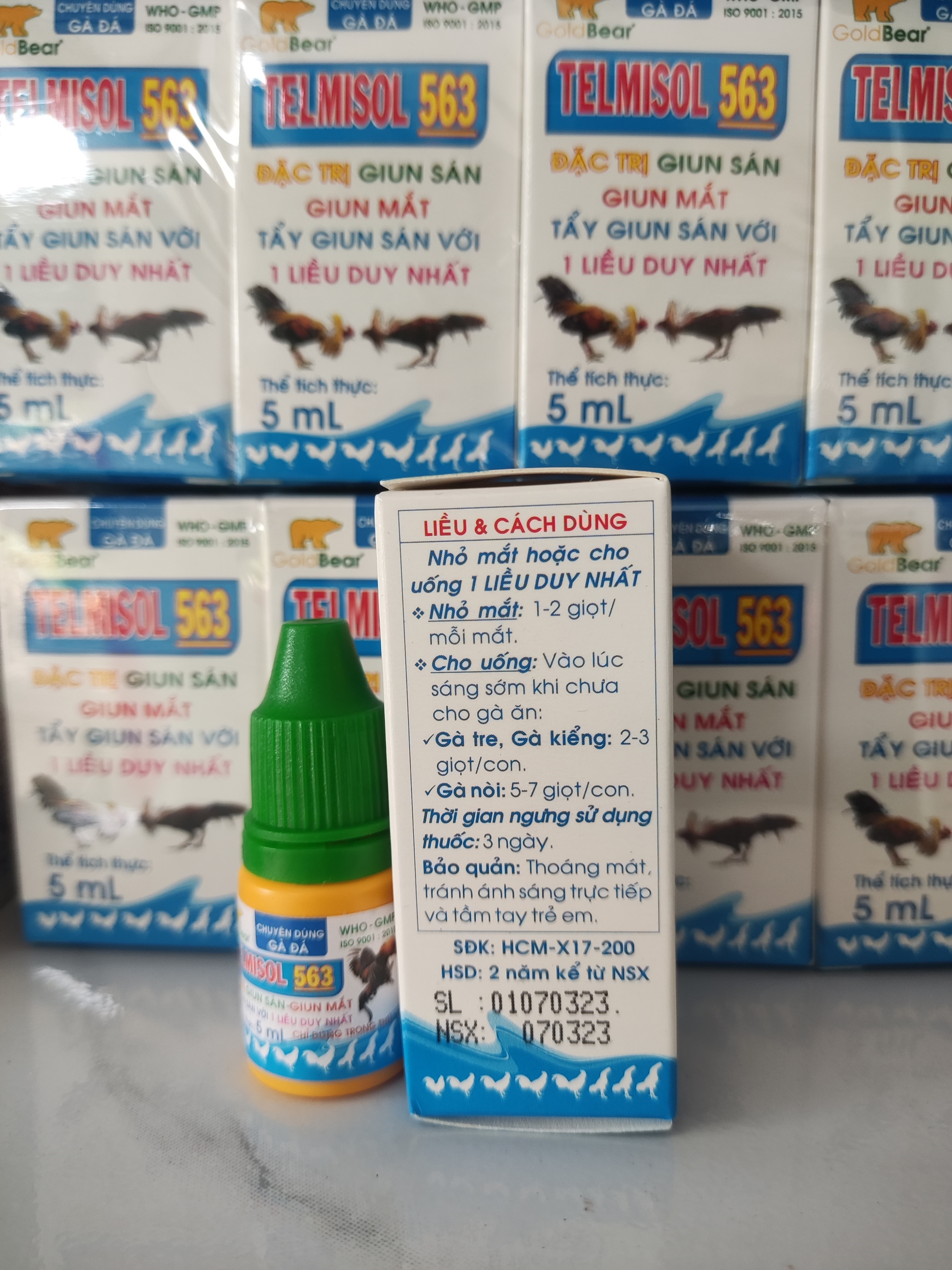 Xỗ lãi giun mắt telmisol 563 lọ 5ml