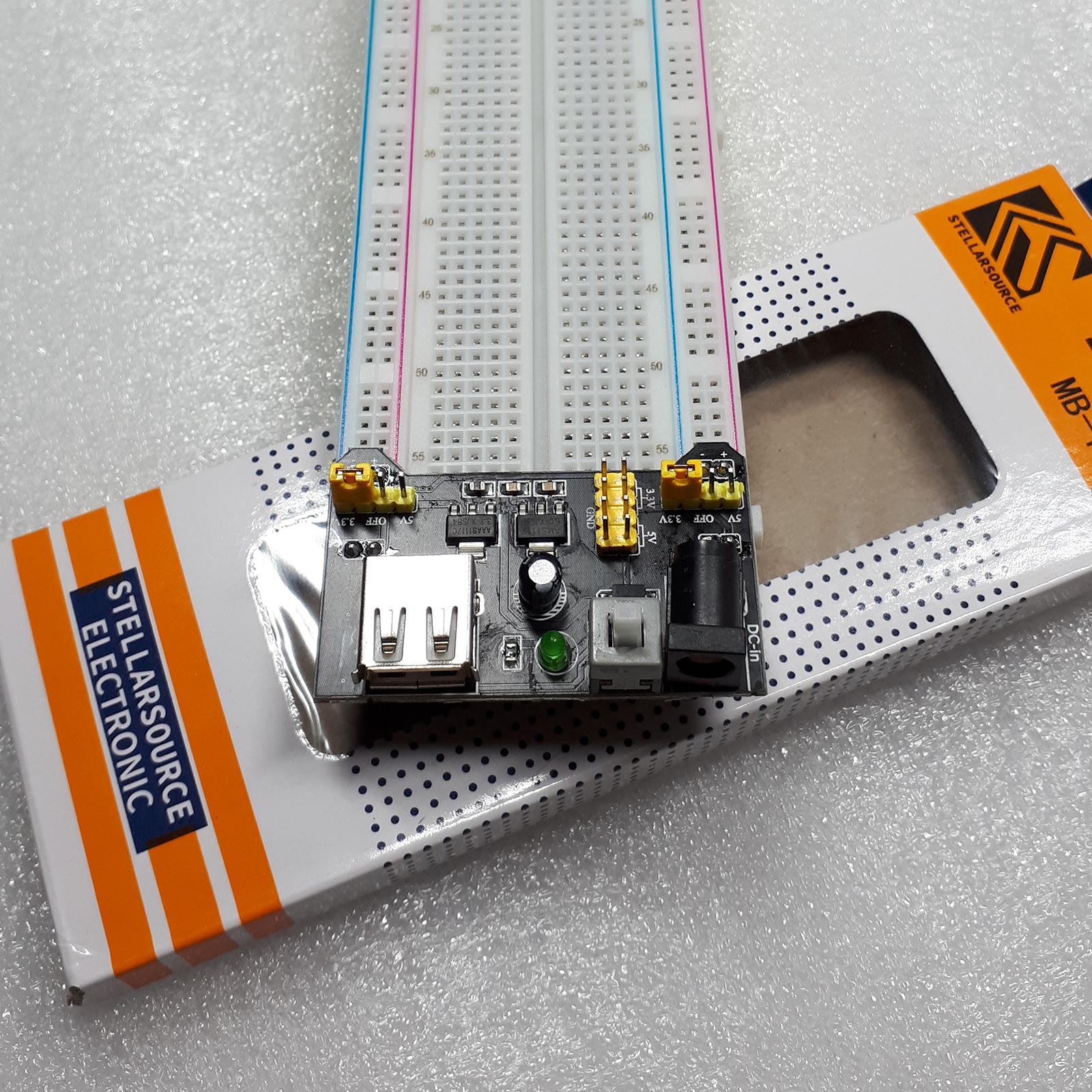 Mạch Nguồn 5V / 3.3V Cắm Board Test MB-102 (Breadboard MB-102)