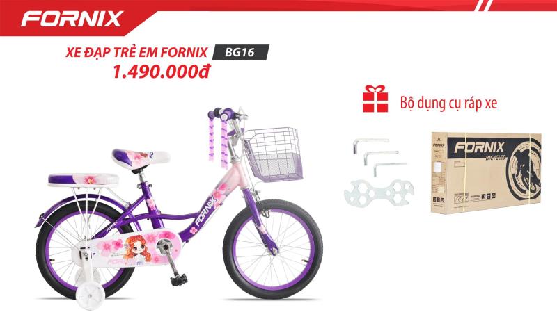 Mua Xe đạp trẻ em Fornix BG16 (Kèm bộ lắp ráp)- Bảo hành 12 tháng