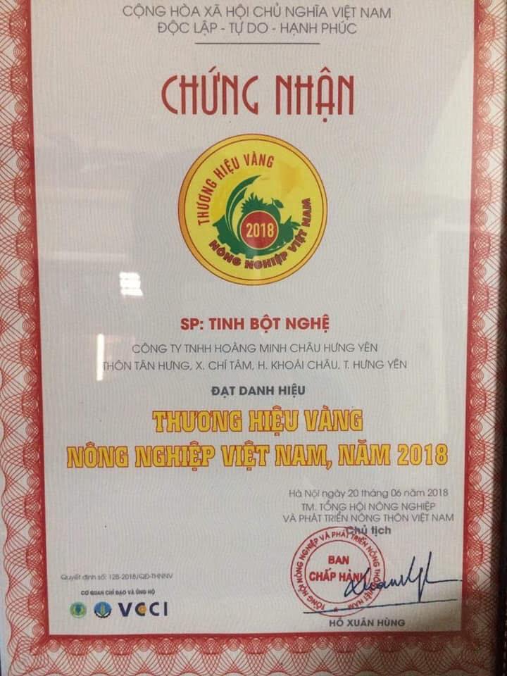 Tinh bột nghệ Hoàng Minh Châu túi bạc 300gram