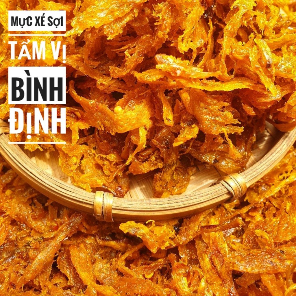 Mực Xé Sợi Bình Định Lon 300gram