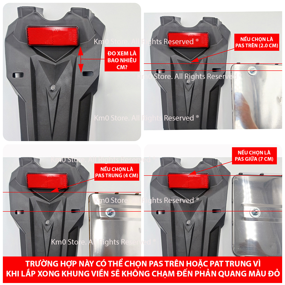 Bộ Khung Biển Số Xe Máy Inox LOẠI ĐẶC BIỆT