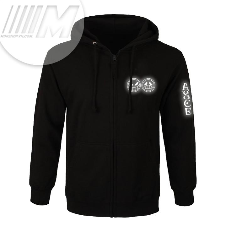 Áo Khoác One Piece Logo Râu Trắng Phản Quang