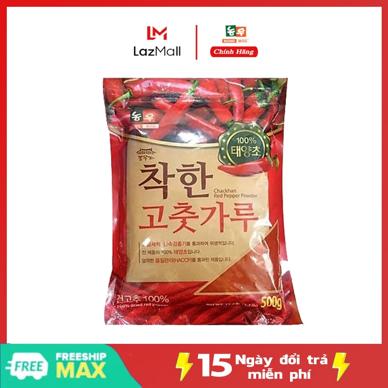 500G Ớt Bột Mịn (Nhuyễn) Hàn Quốc CHACKHAN - NONG WOO