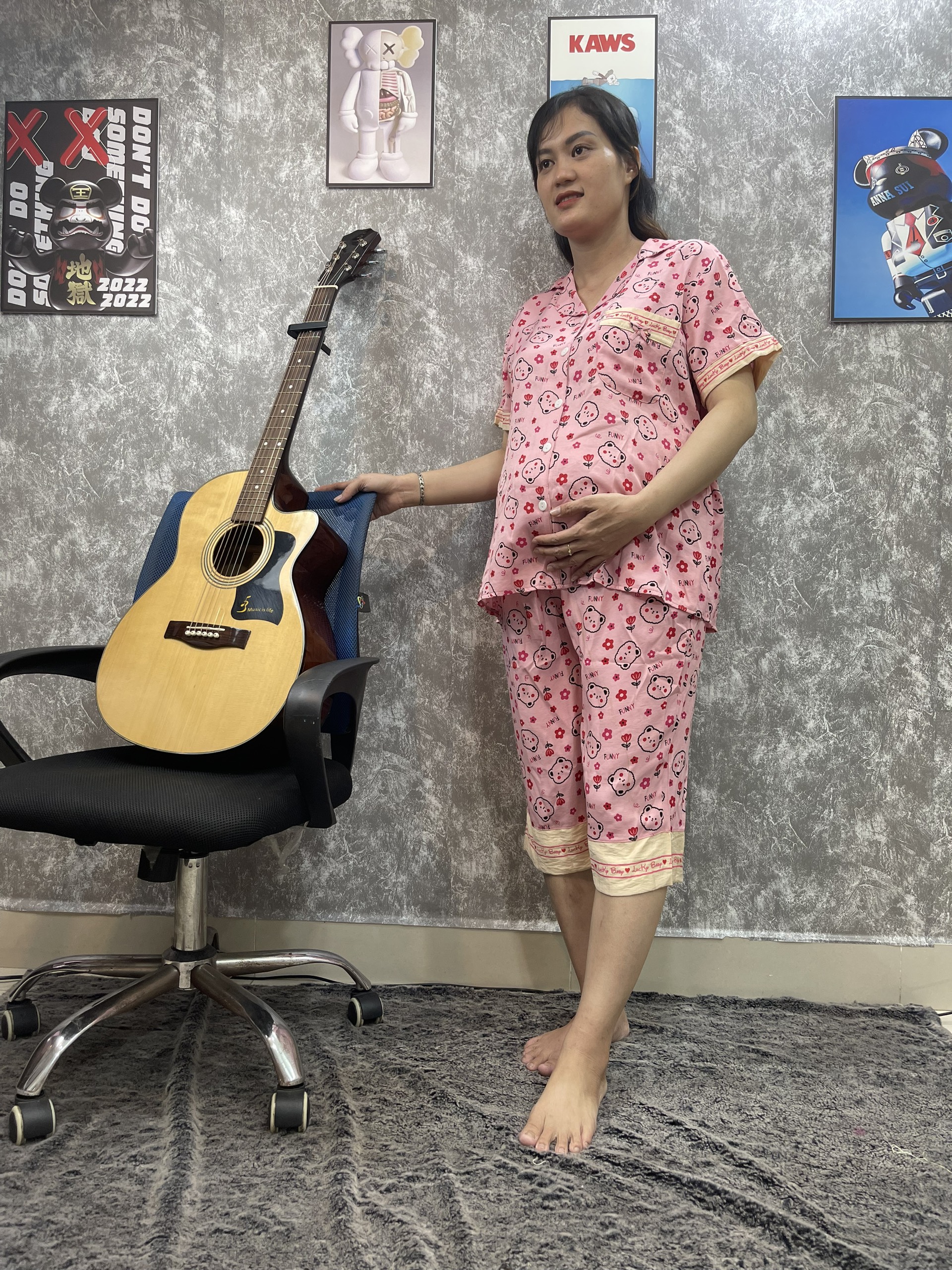 Bộ Đồ Bầu Đủi Lạnh Lửng Cao Cấp