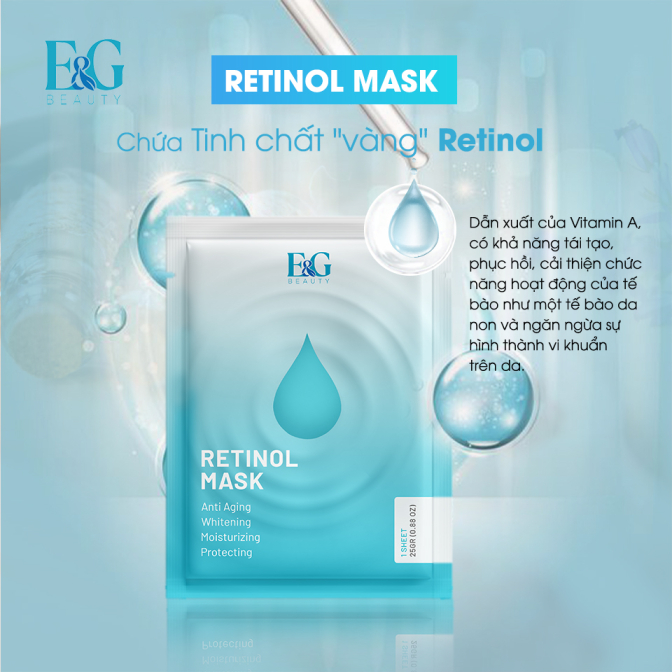 [HCM]Hộp Mặt nạ E&G retinol mask