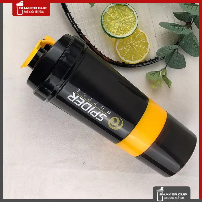 Bình nước bình lắc 3 ngăn shake bottle Spider Bottle