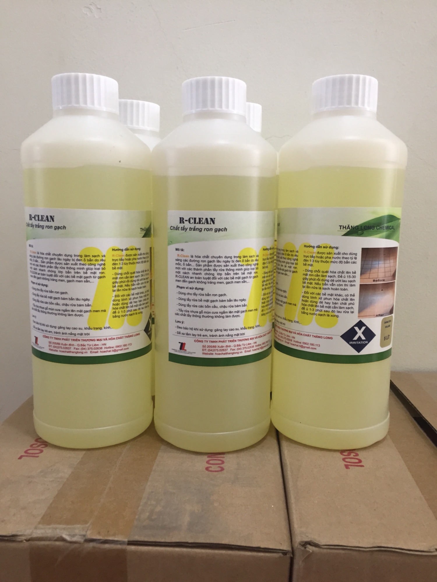 [HCM]Vệ sinhTrắng Ron Gạch R-Clean (1 lít)