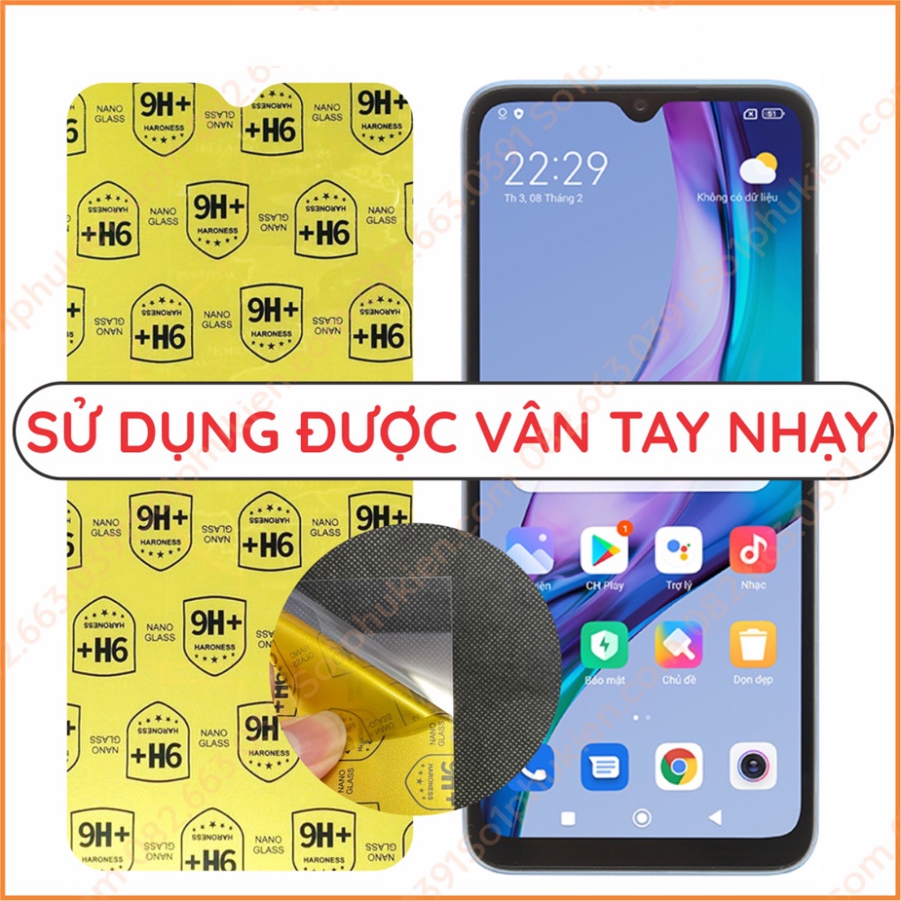 Dán cường lực Xiaomi Redmi 10c/ Redmi 10A/ Redmi 12c / Redmi 13c/ Xiaomi Poco C65 dẻo nano, bảo vệ màn hình, chuẩn cường lực 9H+