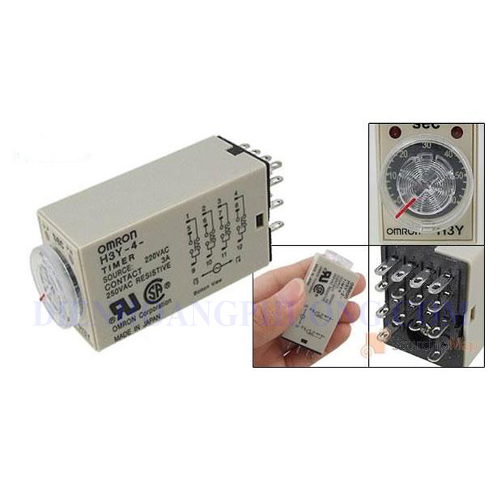 Relay Thời Gian Timer Omron H3Y-2 , Relay Thời Gian Timer Omron H3Y-4