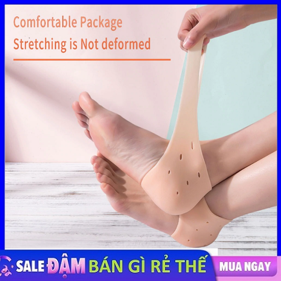 [HCM]Đôi Tất Vớ Silicon Bảo Vệ Giữ Ẩm Chống Nứt Gót Chân - Miếng Đệm Bảo Vệ Gót Chân - Bịt Gót Chân Chống Nứt
