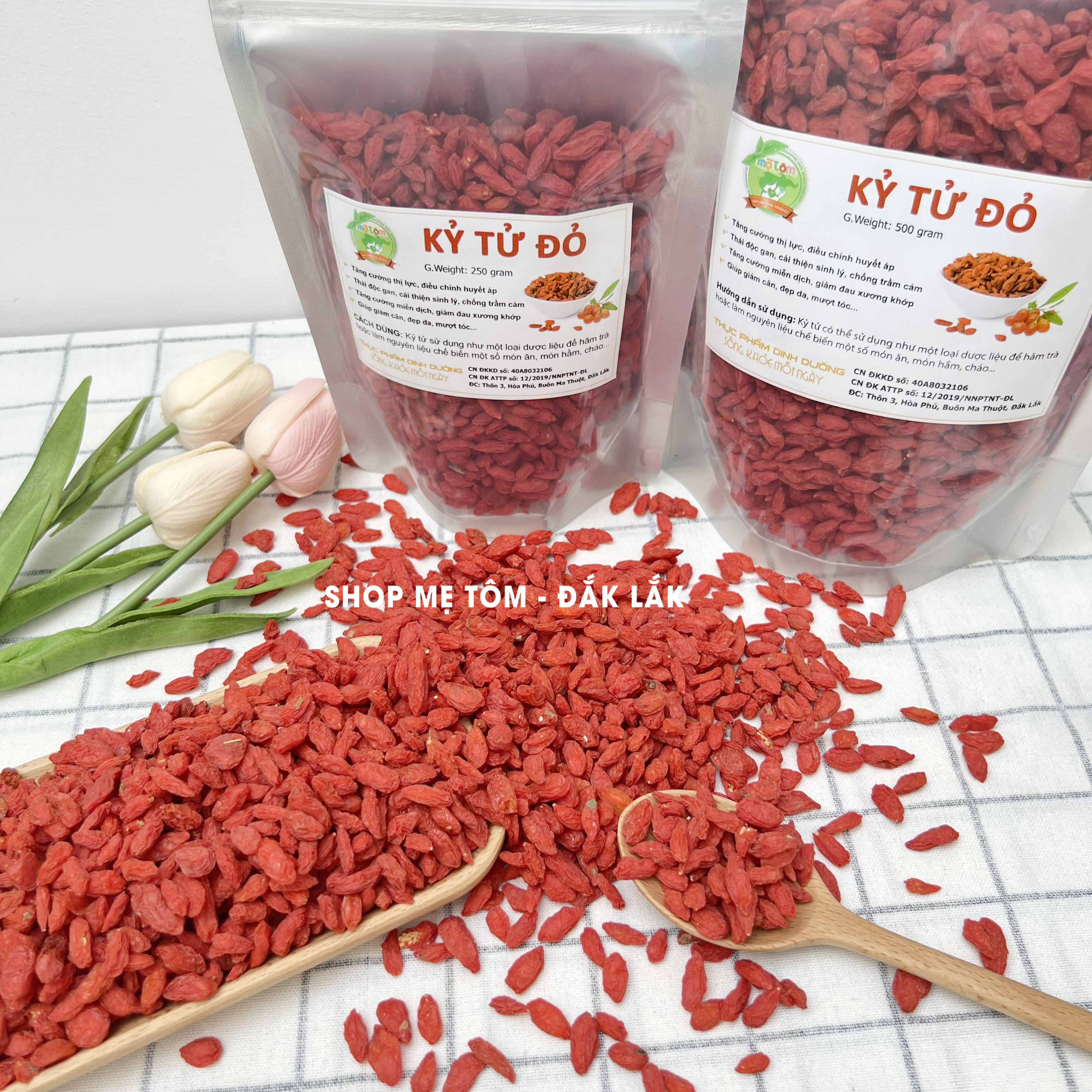 KỶ TỬ ĐỎ (CÂU KỶ TỬ) SẤY KHÔ QUẢ ĐỀU ĐẸP