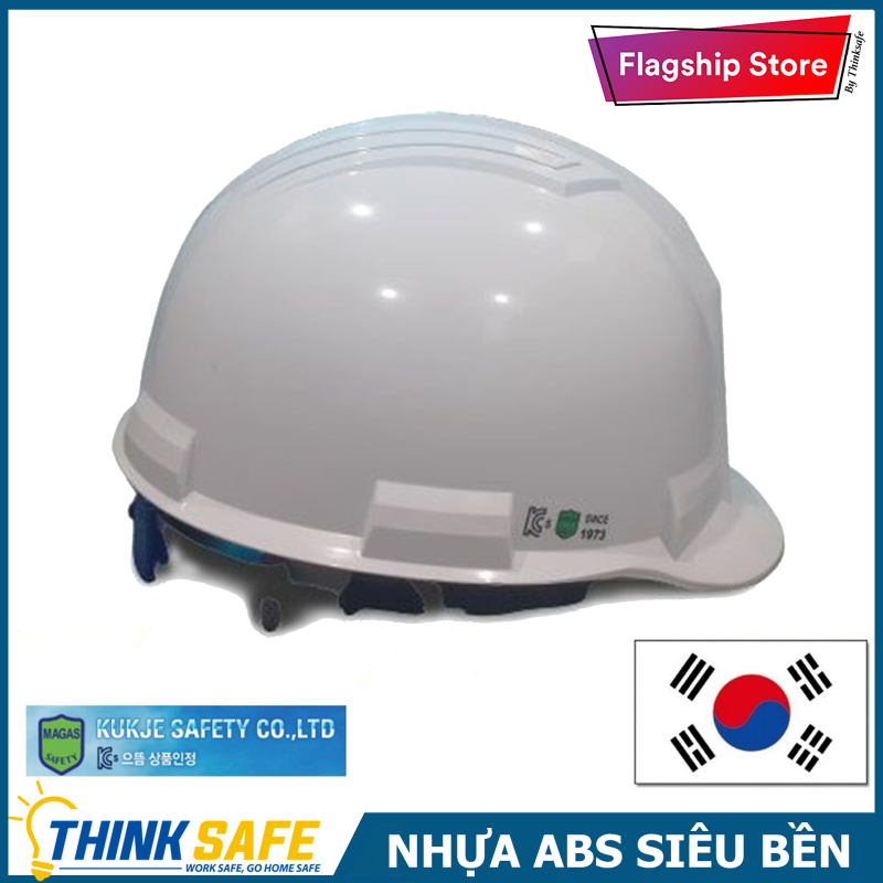 Bảng giá Nón bảo hộ KUKJE IV sử dụng nhựa ABS cao cấp Có mút xốp cách nhiệt - Mũ bảo hộ lao động Hàn Quốc - Bảo hộ Thinksafe