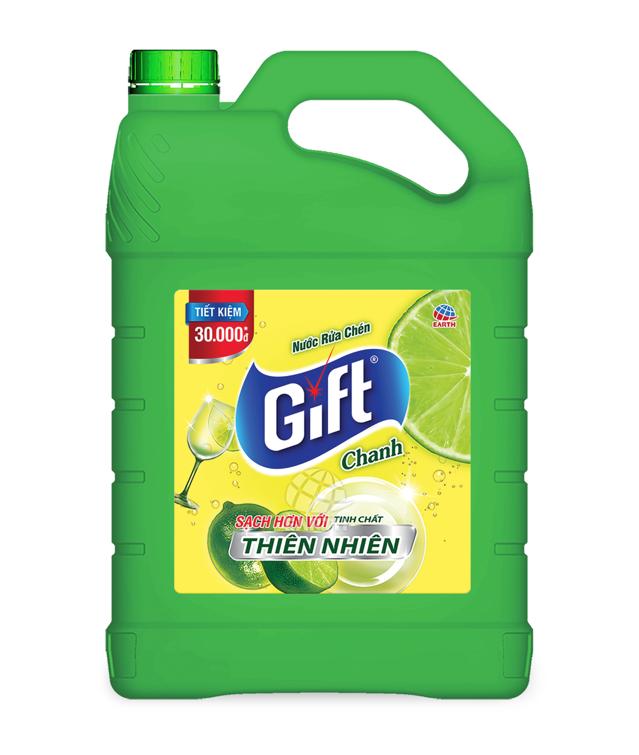 Nước rửa chén Gift (Chanh/ Trà Chanh) 800g, 1.5kg, 3.8kg
