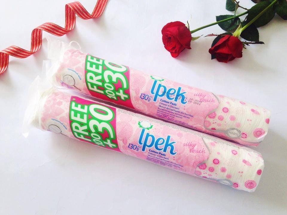 bông tẩy trang ipek 150 miếng