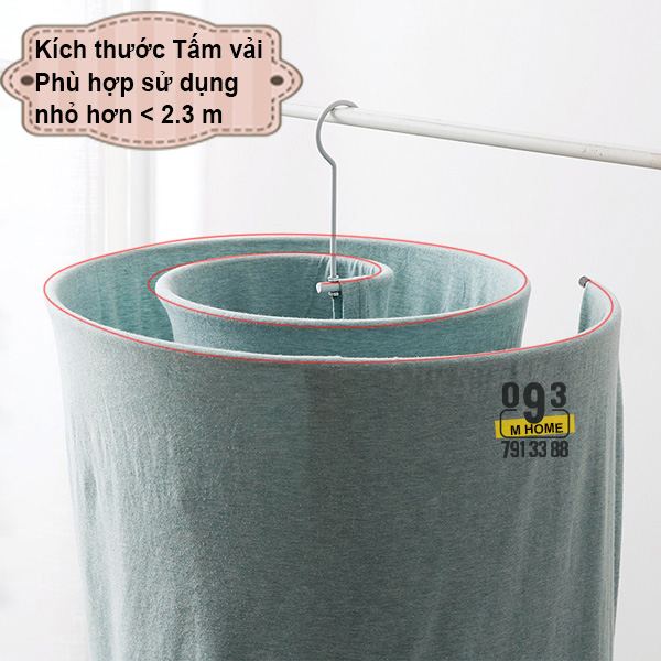 [HCM]Dụng Cụ Phơi Quần Áo Inox Móc Treo Phơi Chăn Mền Tiện DụngSào