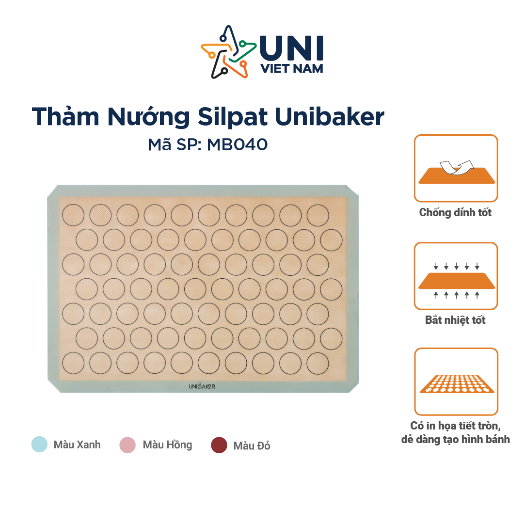 Thảm nướng bánh Silpat Unibaker MB040