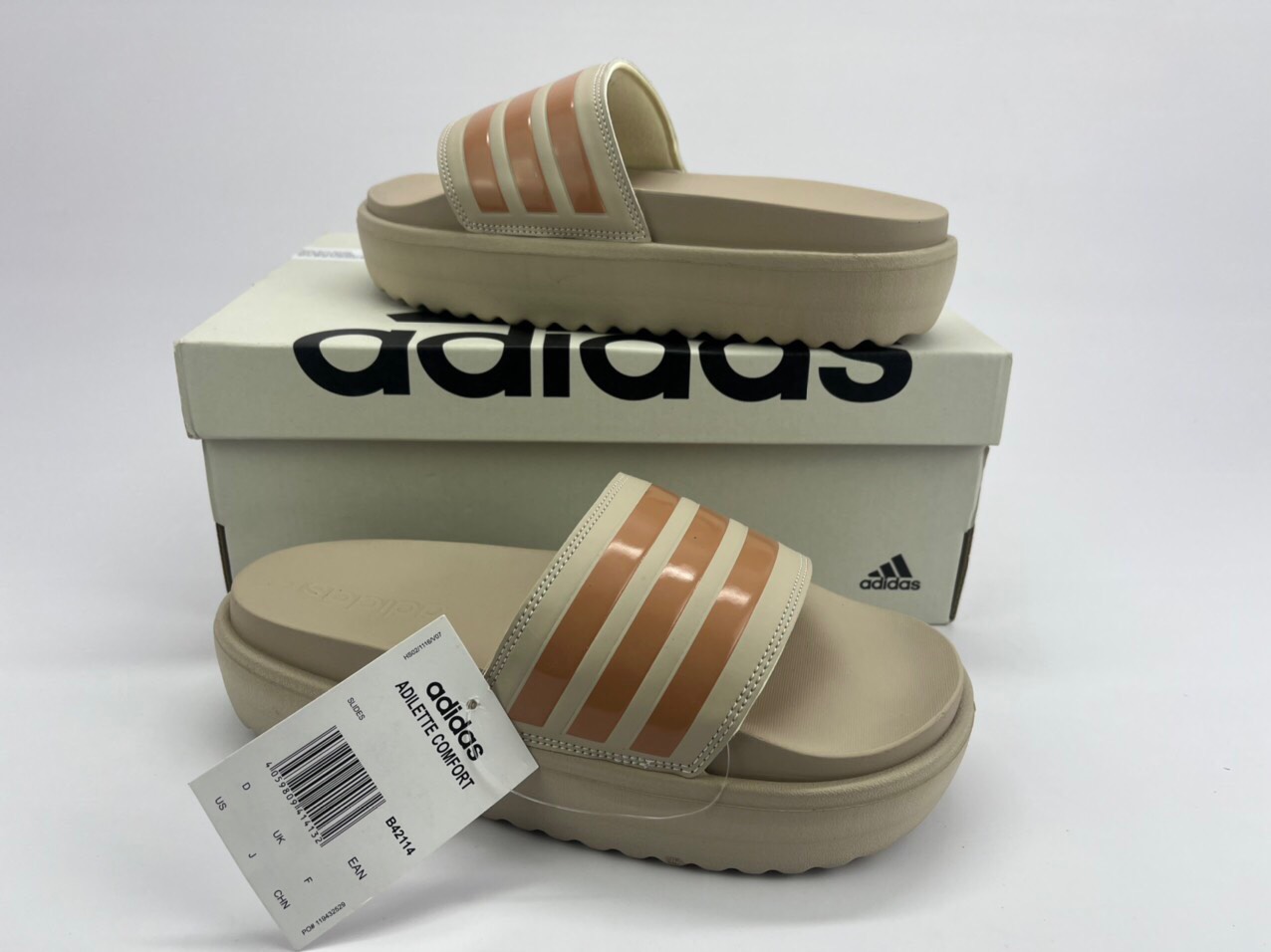 Dép quai ngang Adidas đế cao 5cm