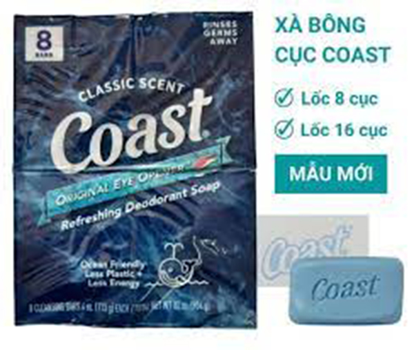 8 Cục Xà Bông Coast (113gx8) Nhập Từ Mỹ
