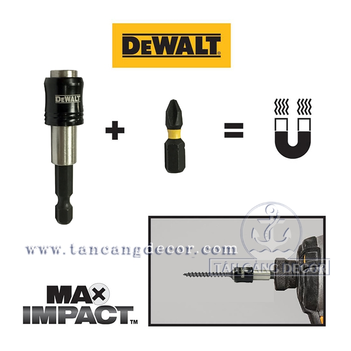 Combo đầu nối bắt vít dewalt – mũi bắt vít ph2 25 mm