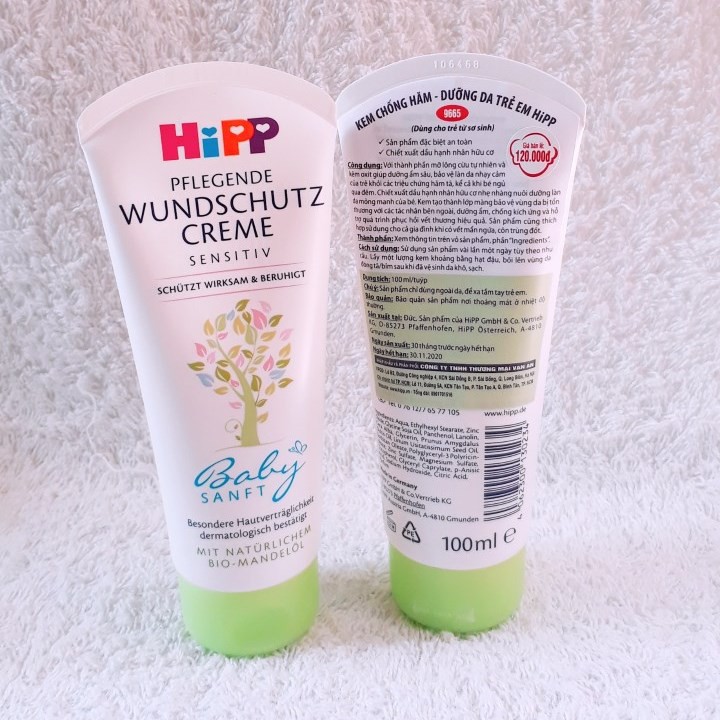 KEM CHỐNG HĂM TRẺ EM HIPP (100ML)