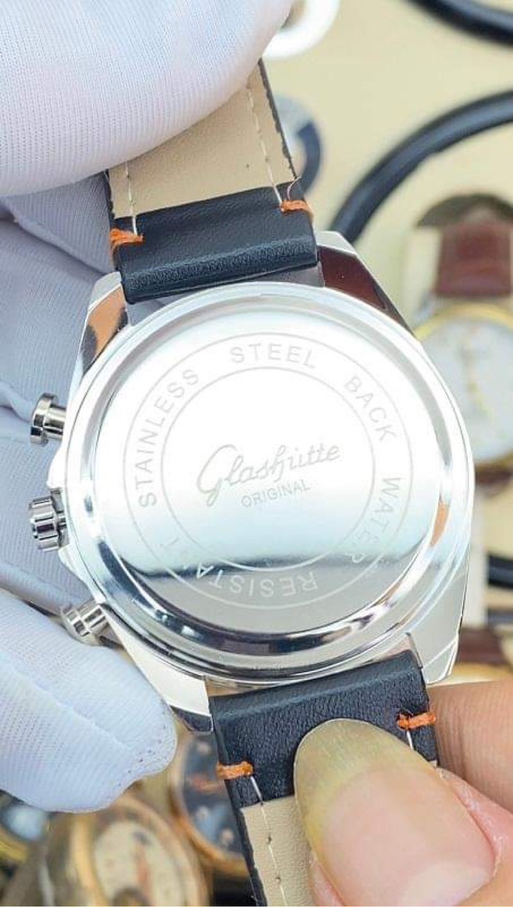 Đồng hồ nam Glashutte dây da cao cấp