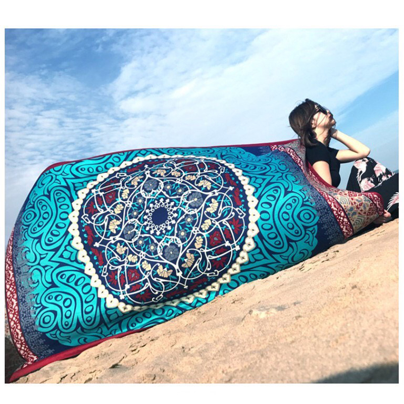 Khăn Choàng BoHo Họa Tiết Thổ Cẩm, Khăn Choàng Đi Biển