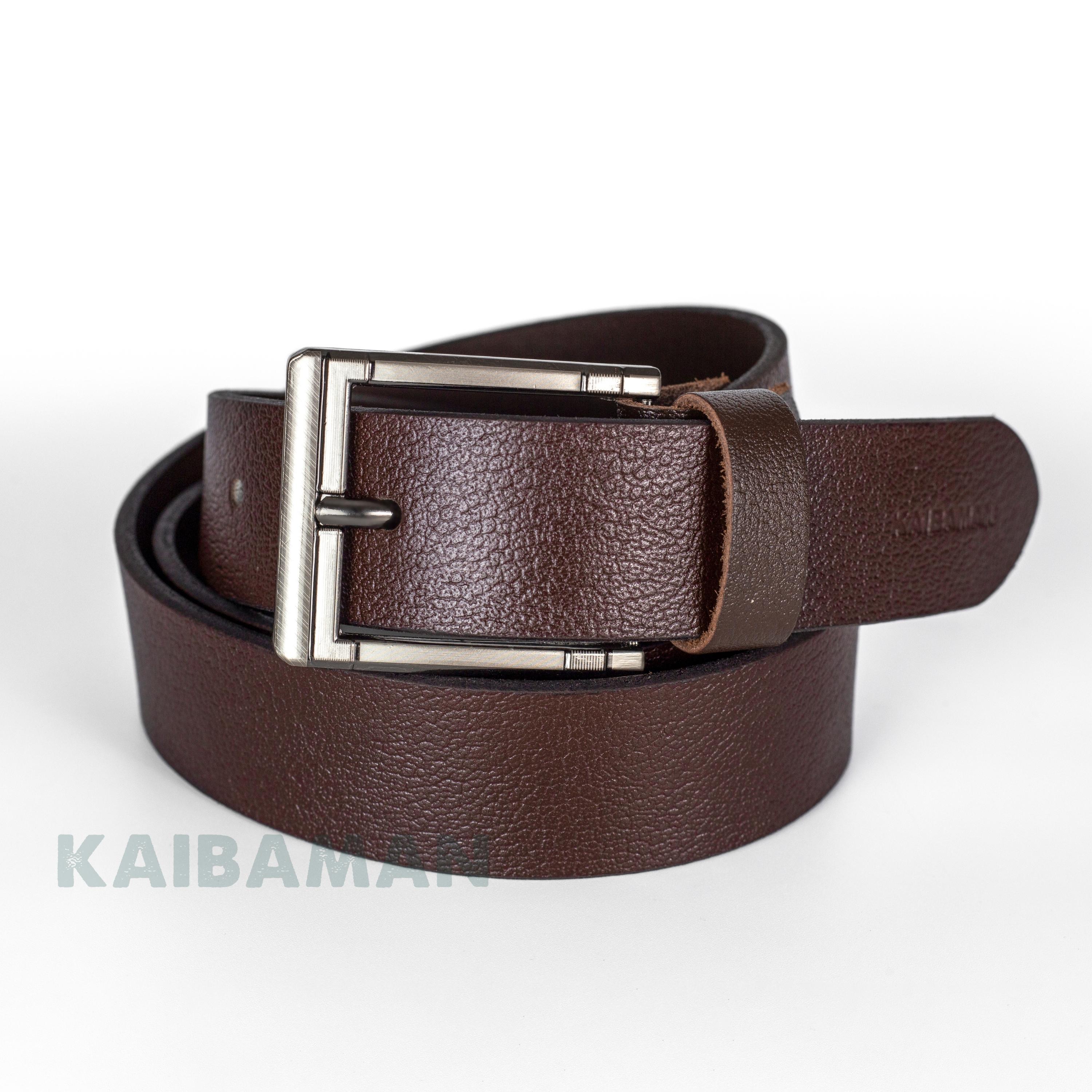 Thắt Lưng Nam Da Bò Khóa Kim Cao Cấp - KAIBAMAN [TL01-013]