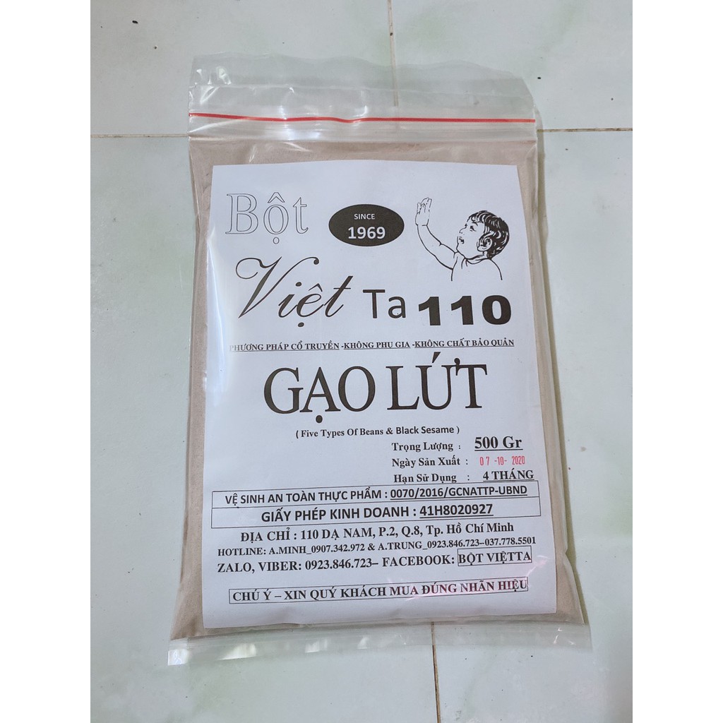 [HCM]Bột Gạo Lứt Bột Việt Ta