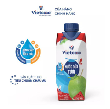 Nước dừa tươi dưa hấu Vietcoco 330ml