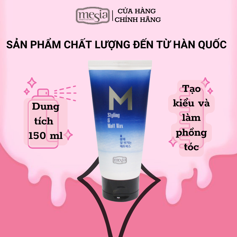 Gel vuốt tóc Mesia Mat Wax