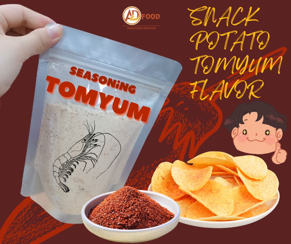 100g Bột gia vị Tomyum vị cay hấp dẫn, dùng làm gia vị trong nấu ăn