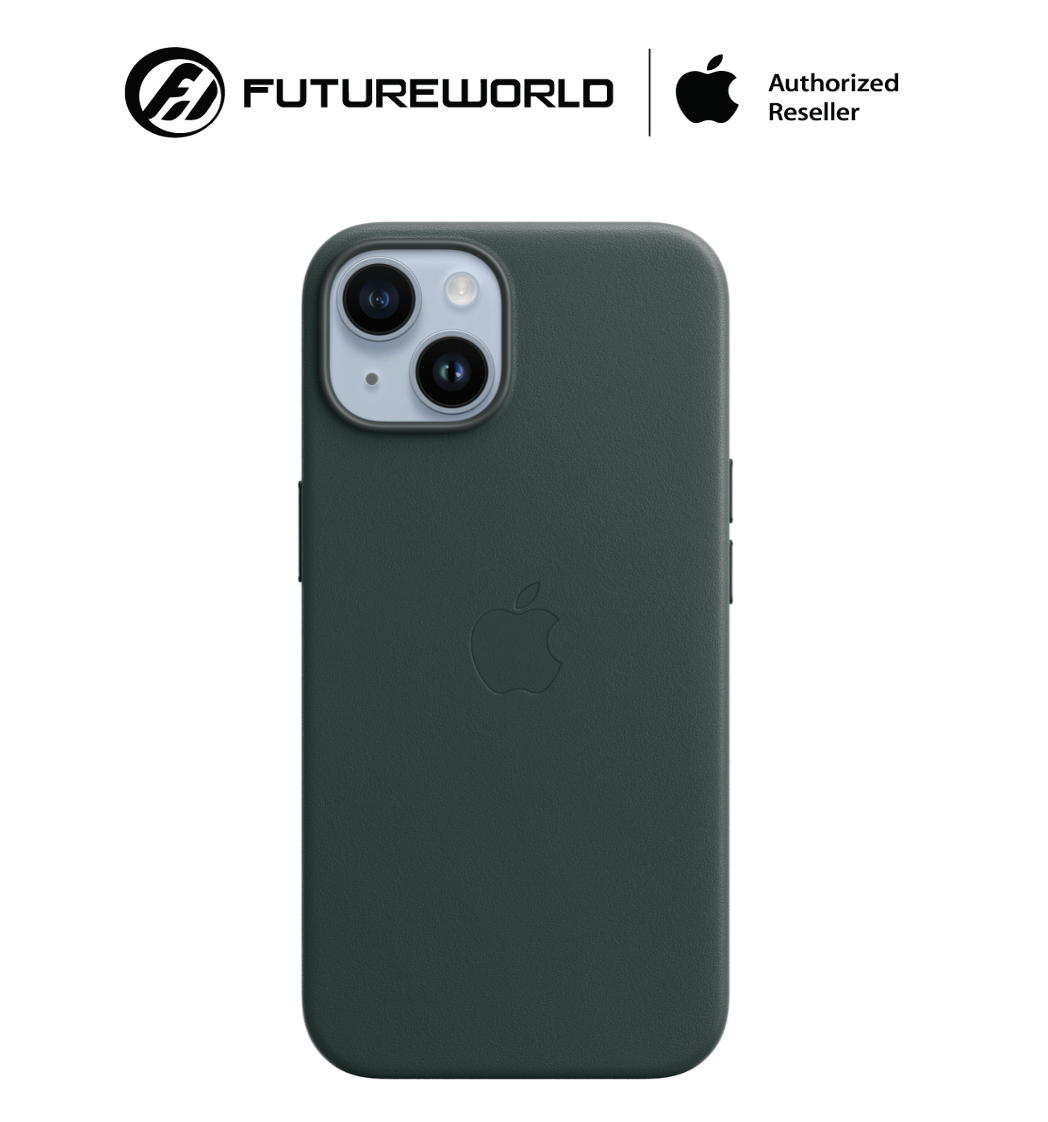 Ốp lưng MagSafe iPhone 14 Apple Leather (XANH ĐẬM) [Futureworld- APR]