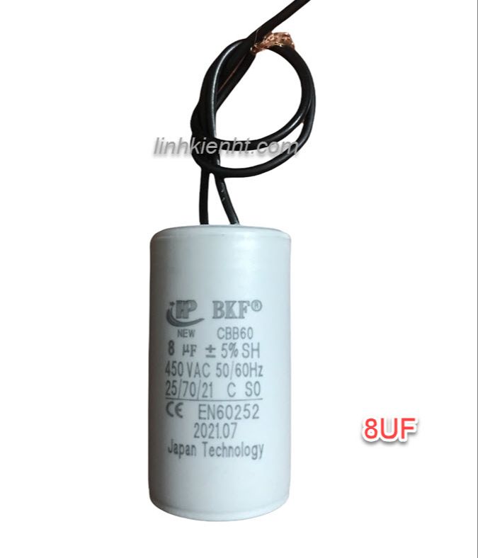 Tụ cbb60 8uf 450vac tụ khởi động