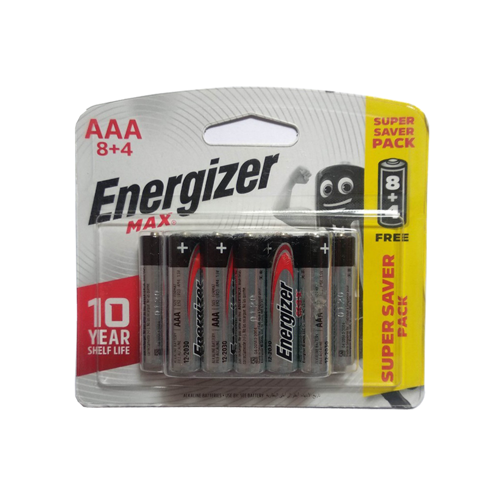 Pin Max 8+4 viên Energizer ( AA và AAA )