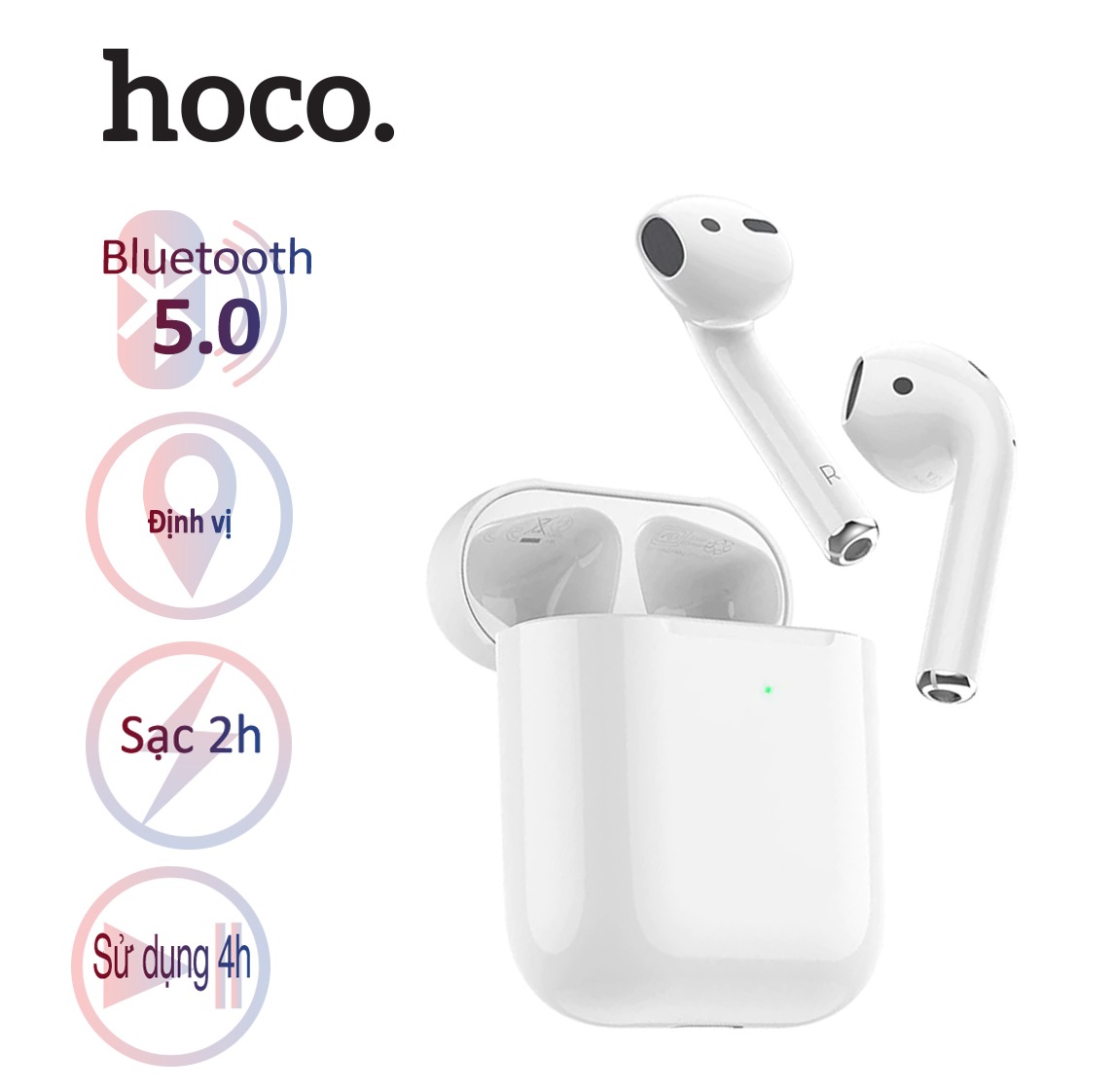 Tai nghe bluetooth 5.0 Hoco ES39 định vị tai nghe, đổi tên thiết bị, cửa sổ kết nối, nghe nhạc liên tục trong 3.5 giờ