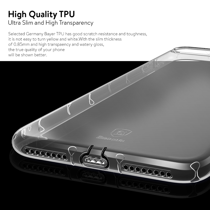 [HCM]Ốp lưng silicon nhám siêu mỏng chống trầy cho iPhone 7 Plus / iPhone 8 Plus hiệu Baseus Super Slim Stylish Choice (bảo vệ viền chống trầy cực tốt chất liệu cao cấp) - Phân phối bởi Hotphukien