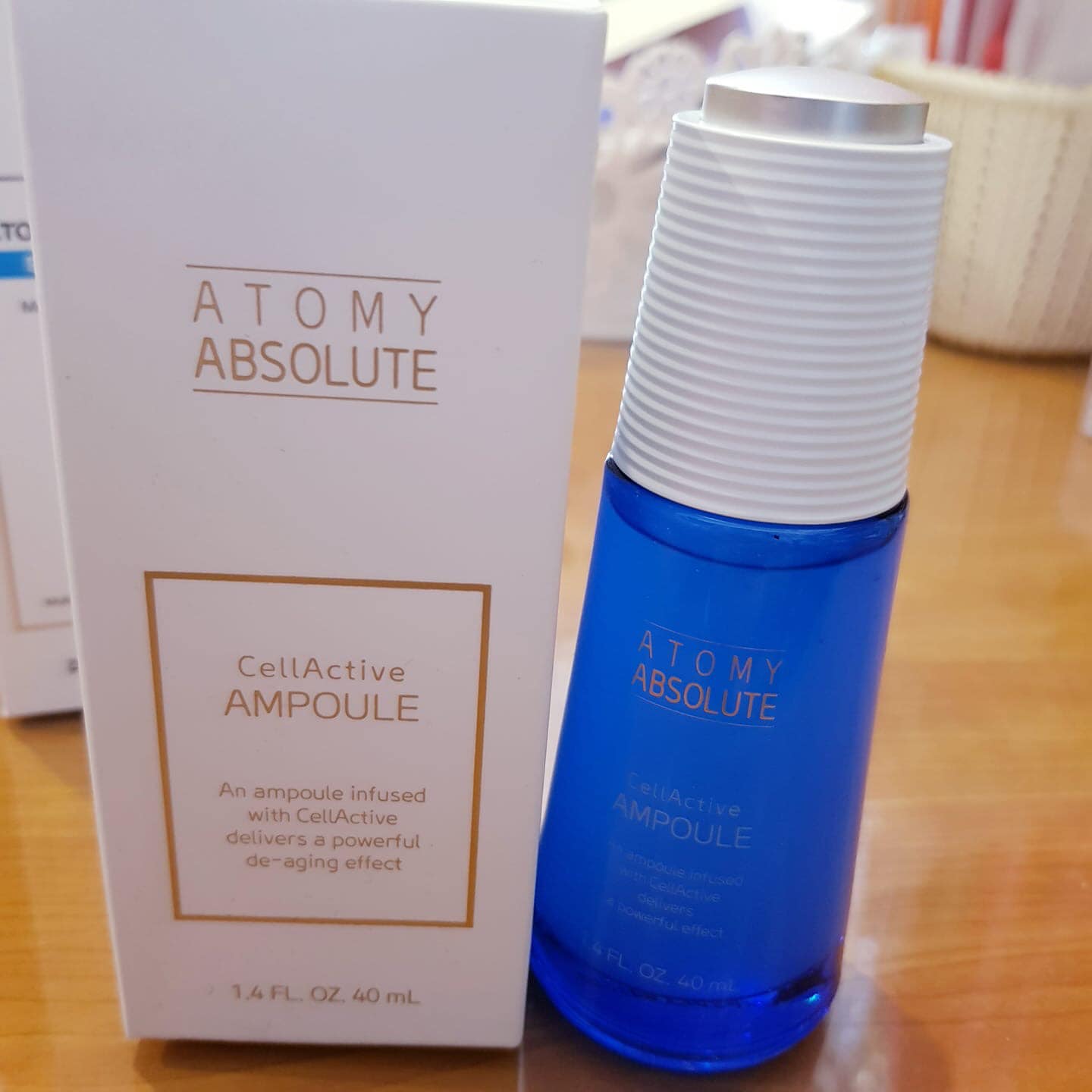 Tinh chất Tế bào gốc trẻ hóa da, tái tạo Collagen và phục hồi da căng bóng 50ml - Atomy absolute Cellactive ampoule - 애터미 앱솔루트 셀랙티브 앰플 - Атоми СеллАктив Ампула